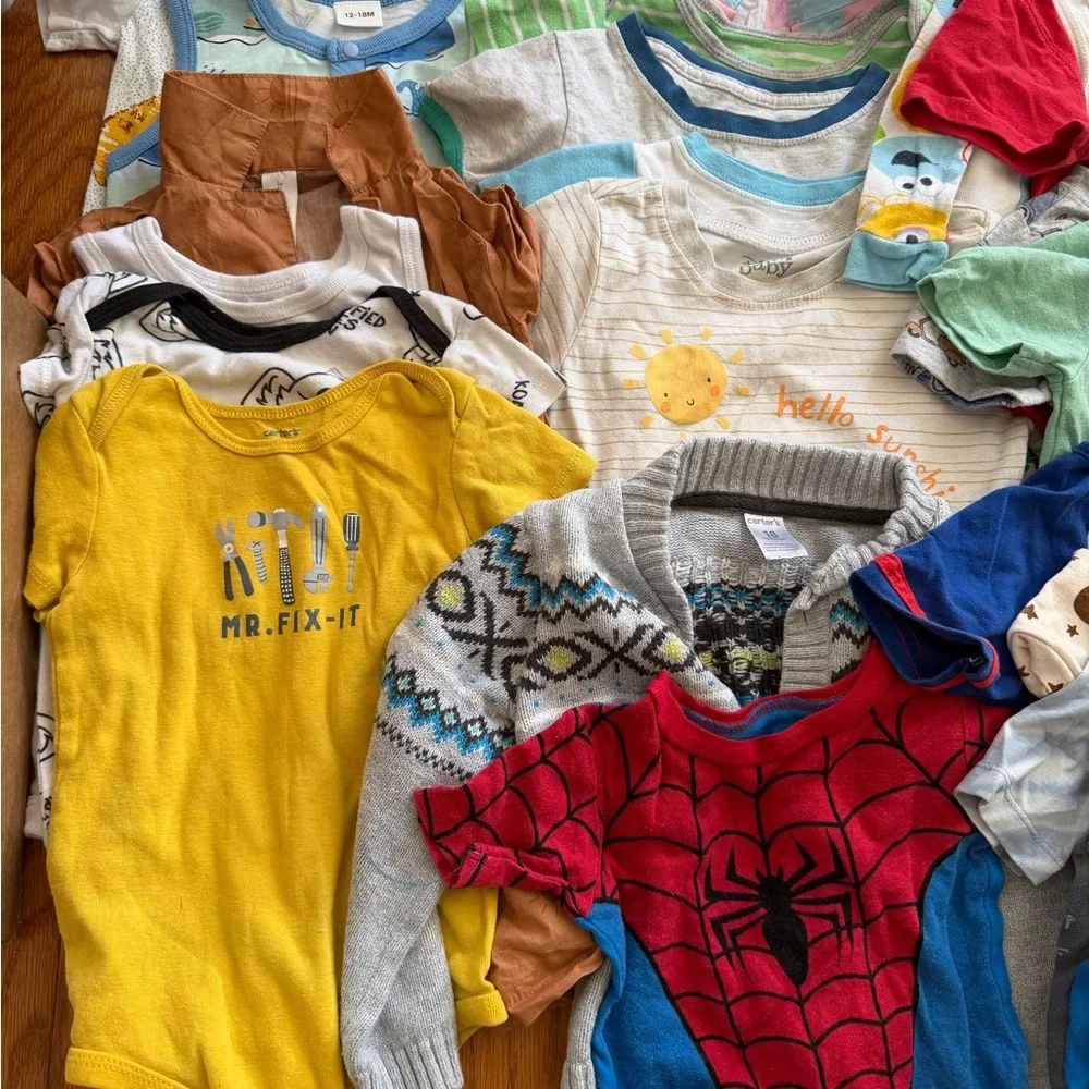 Mixed lot of baby boy clothes Colorful Baby Clothing Bundle 18 months m - Picture 2 of 9